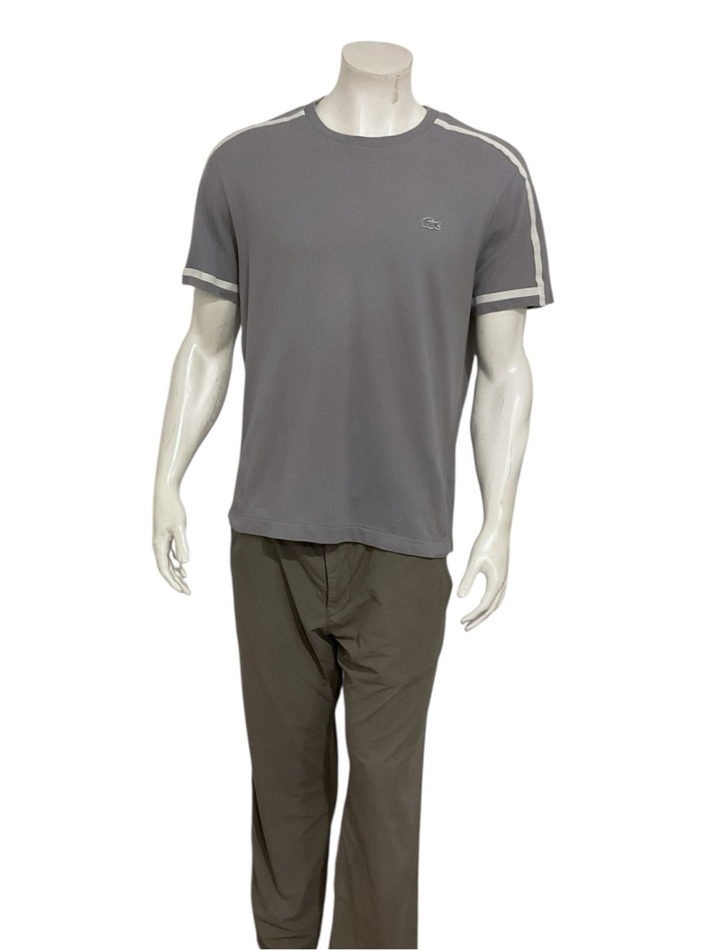 Lacoste Men’s Grey Crewneck T Shirt